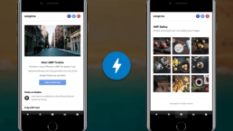 google amp simple template freebie