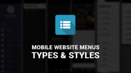 mobile website menus types and styles
