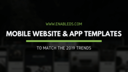 mobile website and app templates for 2019 design trends